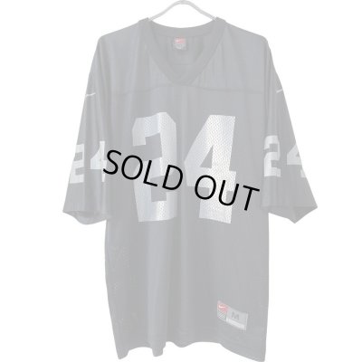 画像1: 90s 00s NIKE OAKLAND RAIDERS CHARLES WOODSON FOOTBALL SHIRT