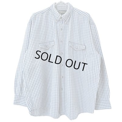 画像1: 90s CRAFT&BARROW SHADOW PLAID L/S SHIRT