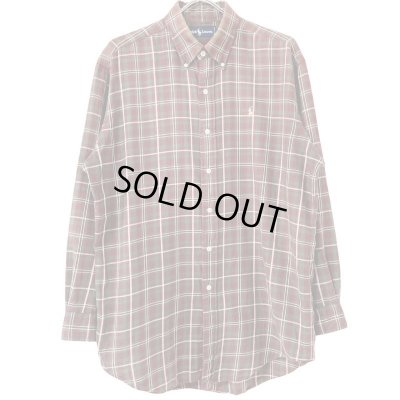 画像1: 90s RALPH LAUREN PLAID L/S SHIRT