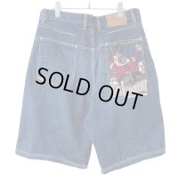 00s PLATINUM FUBU FAT ALBERT DENIM SHORTS