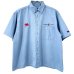 画像1: 90s~00s Mobil WORK S/S SHIRT (1)