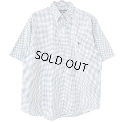 画像1: 90s RALPH LAUREN HALF BUTTON DOWN S/S SHIRT