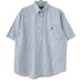 画像1: 90s RALPH LAUREN HALF BUTTON DOWN S/S SHIRT (1)