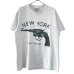 画像1: 90s USA製 NEW YORK PISTOL SOUVENIR TEE SHIRT (1)