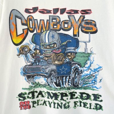 画像2: 90s USA製 STARTER DALLAS COWBOYS HOT ROD STYLE TEE SHIRT