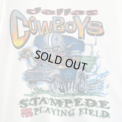 画像2: 90s USA製 STARTER DALLAS COWBOYS HOT ROD STYLE TEE SHIRT