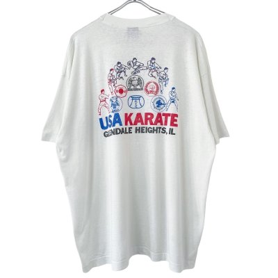 画像1: 90s USA製 USA KARATE TEE SHIRT