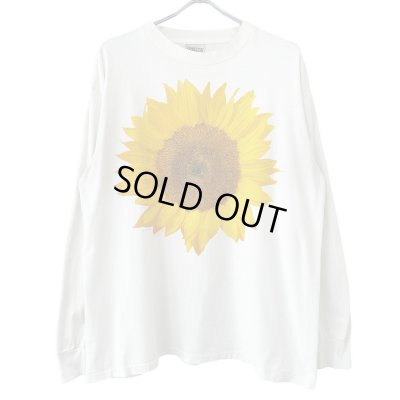 画像1: 90s USA製 STUDIO Q SUNFLOWER ART L/S TEE SHIRT