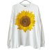 画像1: 90s USA製 STUDIO Q SUNFLOWER ART L/S TEE SHIRT (1)