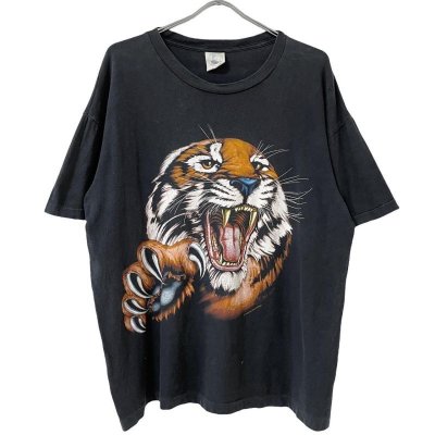 画像1: 90s AMERICAN THUNDER サンダー無し　TIGER TEE SHIRT