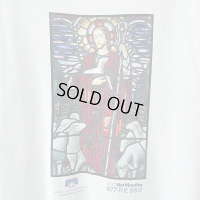 画像2: 00s AMERICAN BIBLE SOCIETY JESUS ART TEE SHIRT