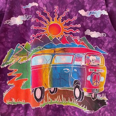 画像2: 90s USA製 THE MOUNTAIN MICHEAL MCGLOIN GRATEFUL DEAD BUS TIEDYE TEE SHIRT