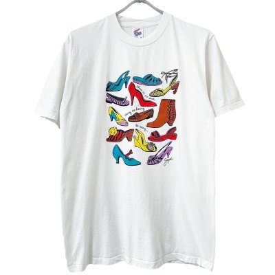 画像1: 90s USA製 HEEL ART TEE SHIRT