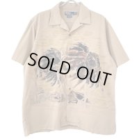 90s RALPH LAUREN PALM TREE HAWAIIAN S/S SHIRT