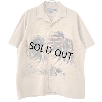 画像1: 90s RALPH LAUREN PALM TREE HAWAIIAN S/S SHIRT