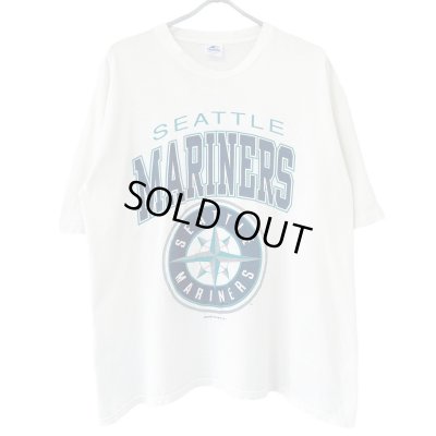 画像1: 90s USA製 STARTER SEATTLE MARINERS LOGO TEE SHIRT