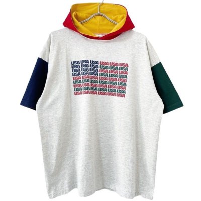 画像1: 90s USA製 USA MULCH COLOR TEE SHIRT PARKA