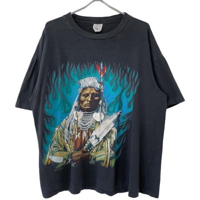 画像1: 90s INDIAN FRAME ART TEE SHIRT