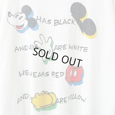 画像2: 90s USA製 MICKEY MOUSE PARTS TEE SHIRT