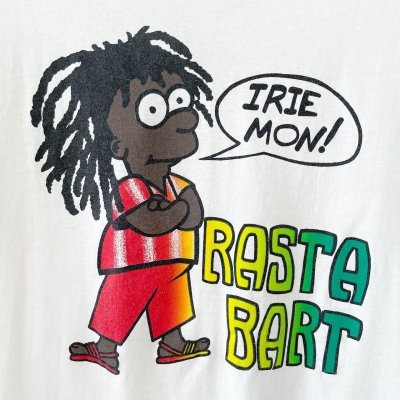 画像2: 90s USA製 THE SIMPSONS RASTA PARODY TEE SHIRT