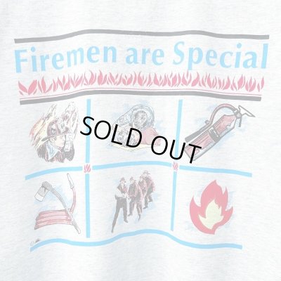 画像2: 90s USA製 FIREMAN ARE SPECIAL ART TEE SHIRT