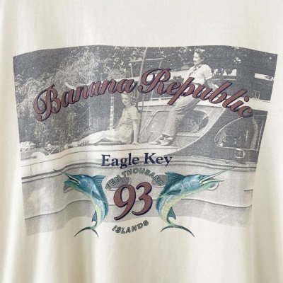 画像2: 90s USA製 BANANA REPUBLIC PHOTO TEE SHIRT