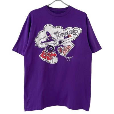 画像1: 90s USA製 FedEx 企業　ART TEE SHIRT