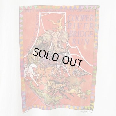 画像3: 90s USA製 COOPER RIVER BRIDGE RUN ANIMAL ART EVENT TEE SHIRT