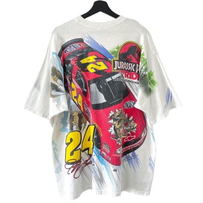 画像2: 90s USA製 NASCAR JURASSIC PARK THE RIDE TEE SHIRT