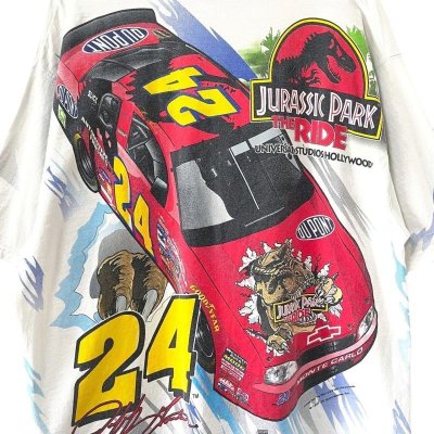 画像4: 90s USA製 NASCAR JURASSIC PARK THE RIDE TEE SHIRT