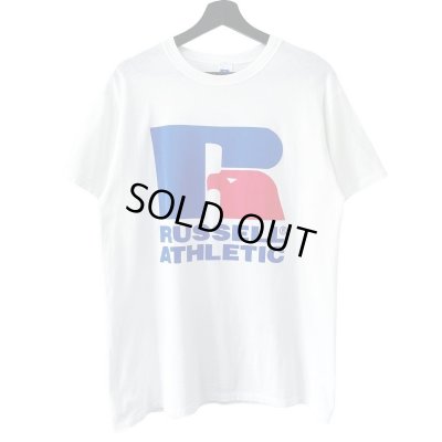 画像1: 90s USA製 RUSSEL ATHLETIC 企業　LOGO TEE SHIRT