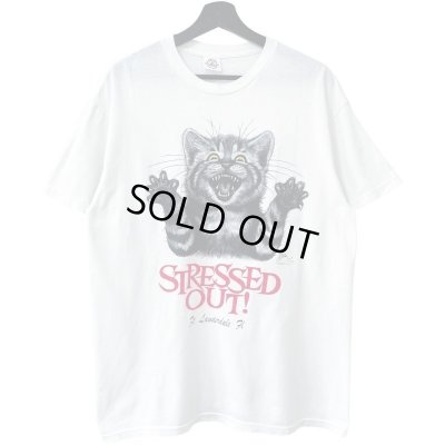 画像1: 00s CAT ART TEE SHIRT