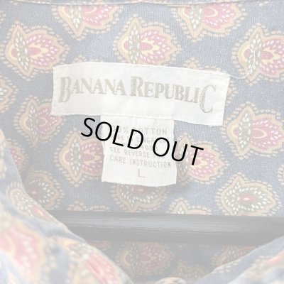 画像3: 90s BANANA REPUBLIC 総柄　BUTTON DOWN L/S SHIRT