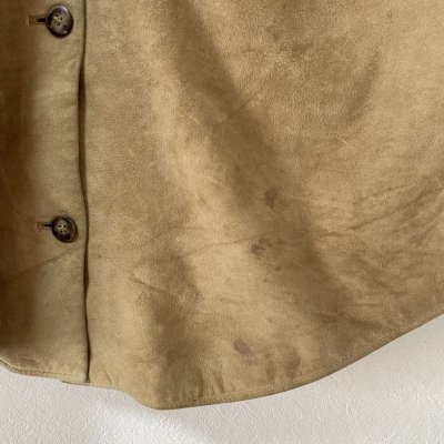 画像6: 90s イタリア製 TIMBERLAND LEATHER L/S SHIRT