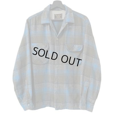 画像1: 60s  USA製 SPORTMAN PLAID L/S BOARD SHIRT