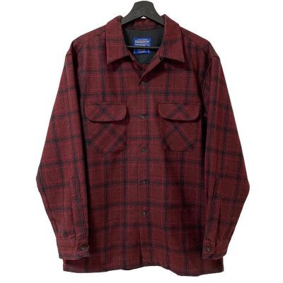 画像1: 90s~00s PENDLETON PLAID L/S BOARD SHIRT