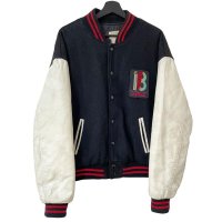 80s USA製 18 AGAIN NEW WORLD PICTURESMOVIE WOOL LEATHER VARSITY JACKET