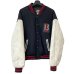 画像1: 80s USA製 18 AGAIN NEW WORLD PICTURESMOVIE WOOL LEATHER VARSITY JACKET (1)