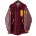 画像1: 90s USA製 WOOL LEATHER LOMG VARSITY JACKET (1)