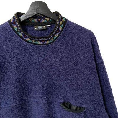 画像2: 90s PERGEE 前V FLEECE PULLOVER