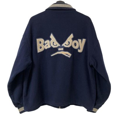 画像1: 90s BAD BOY WOOL VARSITY JACKET