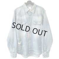 00s LEVI'S ×　FRAGMENT DESIGN REMAKE DENIM WESTERN L/S SHIRT