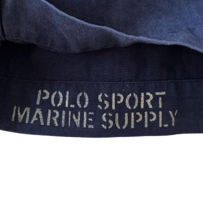 画像3: 90s POLO SPORT MARINE SUPPLY MILITARY L/S SHIRT