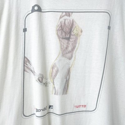 画像3: 00s MTV SCRUBS TV series ANATOMY TEE SHIRT