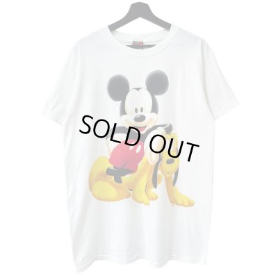 画像1: 90s USA製 MICKEY&PLUTO TEE SHIRT