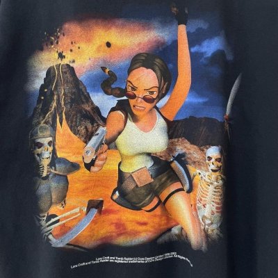 画像2: 02s スペイン製 TOMB RAIDER GAME TEE SHIRT