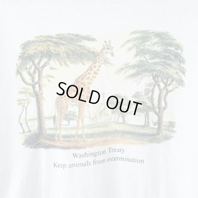 画像2: 90s USA製 GIRAFFE ART TEE SHIRT