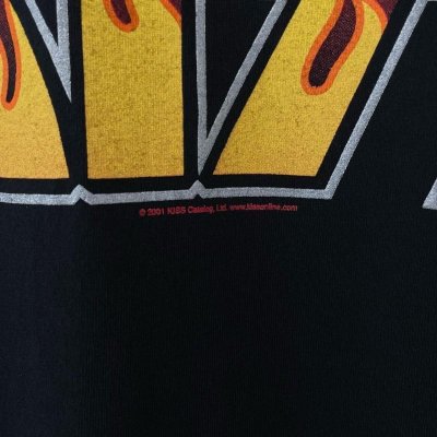 画像3: 00s KISS FIRE LOGO BAND TEE SHIRT