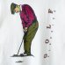 画像2: 90s USA製 GOLFER ART SHIRT (2)