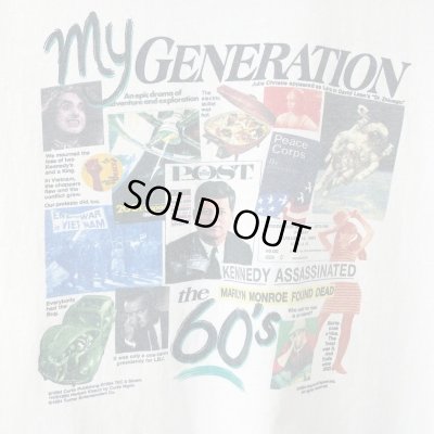 画像2: 90s USA製 MY GENERATION 60's CULTURE TREND PHOTO TEE SHIRT